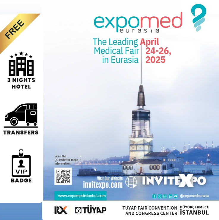 Expomed Eurasia - 32nd International İstanbul Medical Analysis, Diagnosis, Treatment, Rehabilitation, Laboratory Product, Device, System, Technology, Equipment and Hospitals Fair